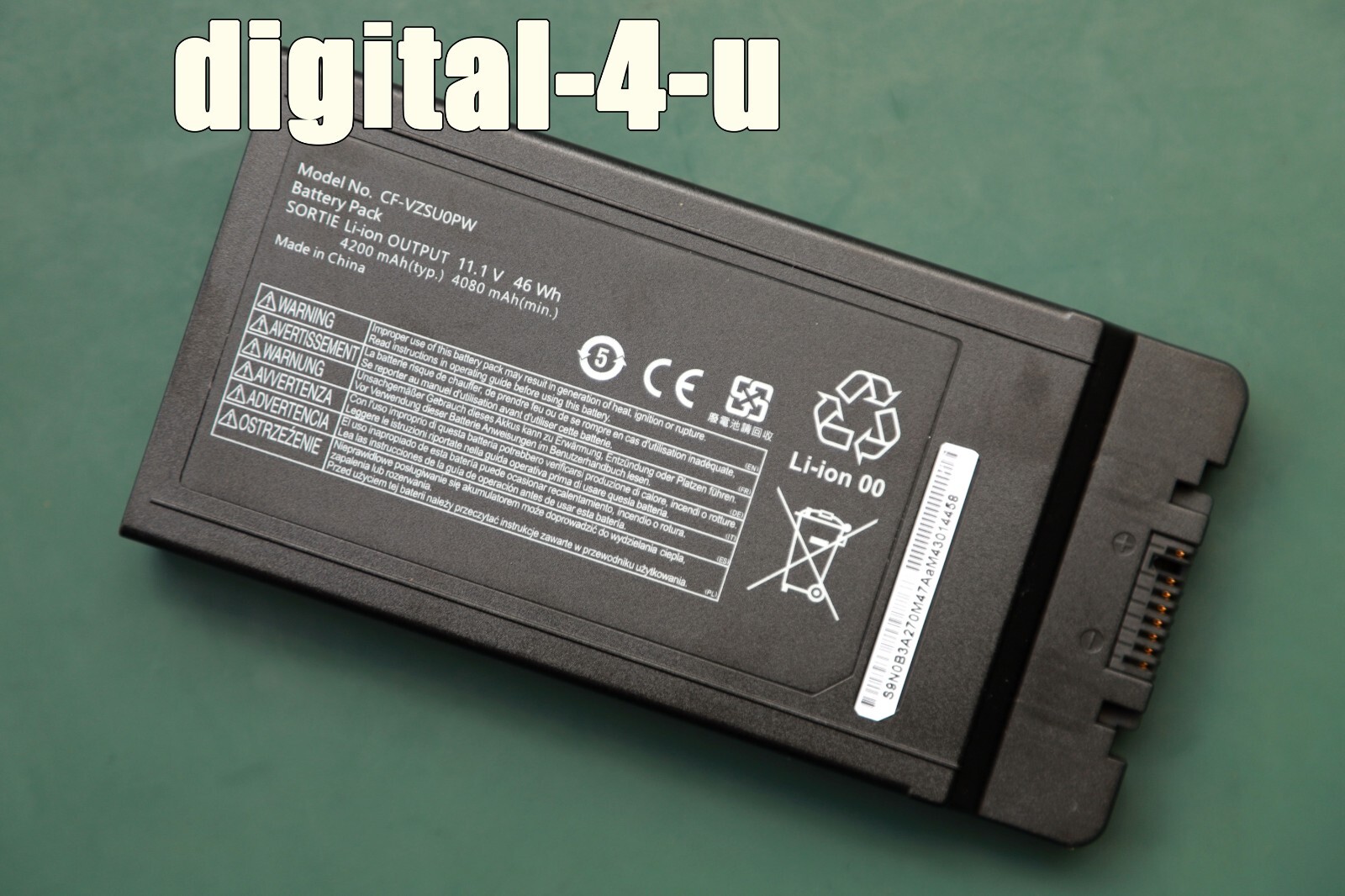 NEW CF-VZSU0PR CF-VZSU0PW CF-54 Replacement Battery For Panasonic Toughbook 54