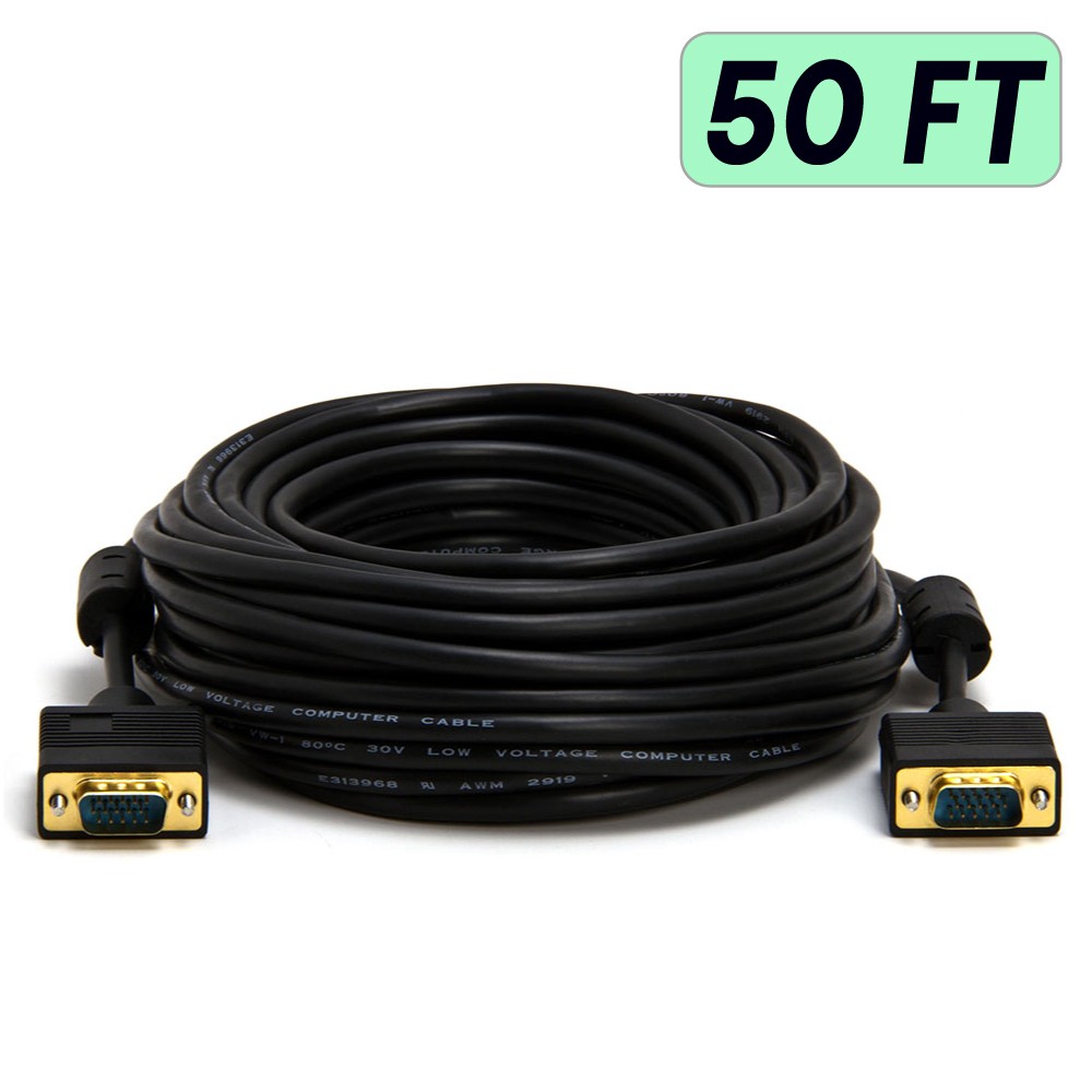 VGA Cord Full HD 1080p SVGA Male VGA to VGA Cable PC Laptop HDTV Monitor Cable
