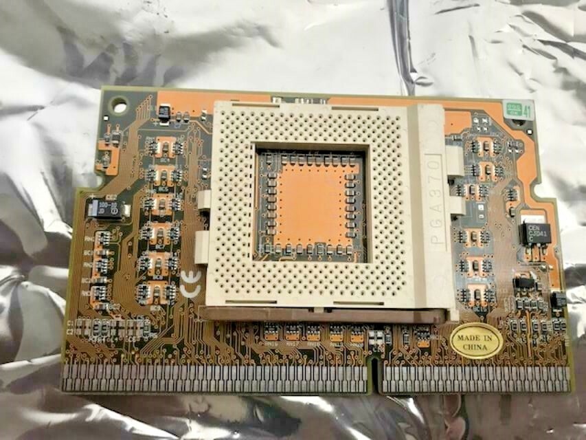 NEW SOCKET 370 CELERON TO SLOT 1 CPU ADAPTERS – NO JUMPERS (NOT FOR PENTIUM III