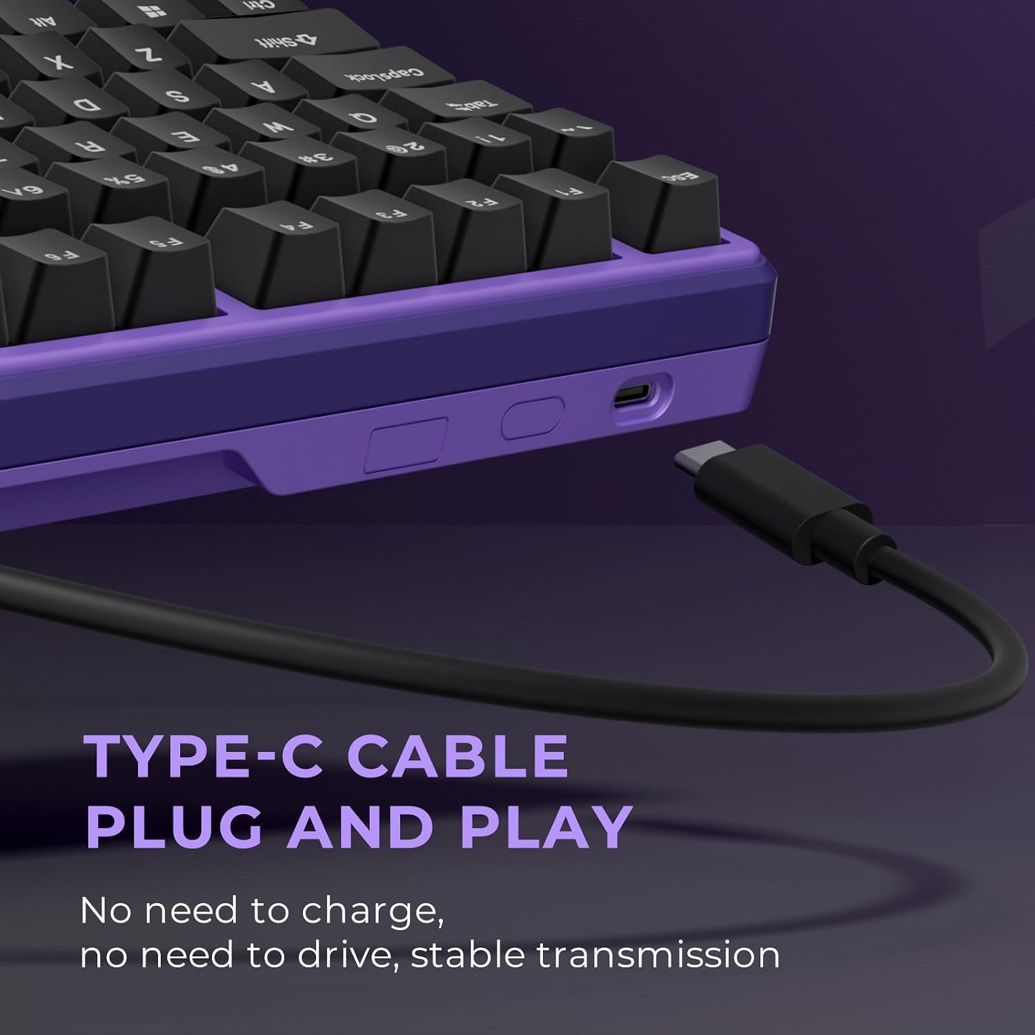 X87 75% Compact Mechanical Keyboard: Hot-Swappable, Ice-Blue Backlight Design