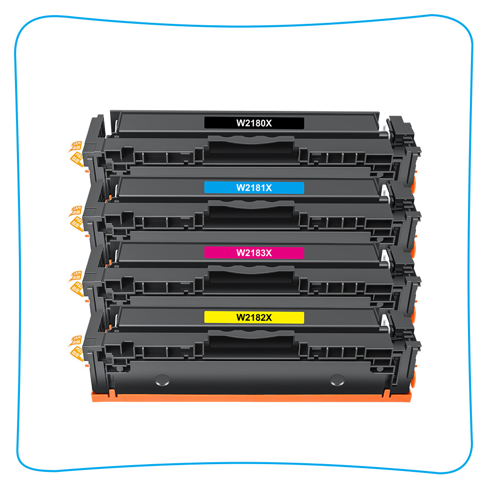 4 Pack 218X W2180X High Yield Toner NO CHIP Fits for HP LaserJet Pro MFP 3301fdw