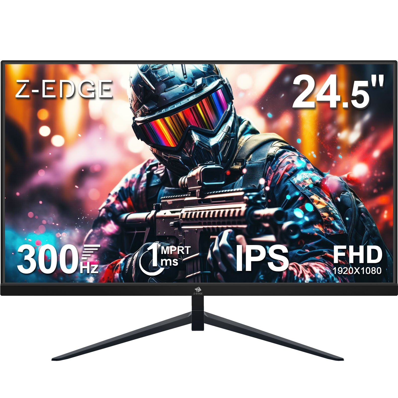Z-EDGE 24.5″ 1080P Full HD 300Hz (DP 1.4) 240Hz (HDMI2.0) 1ms IPS Gaming Monitor
