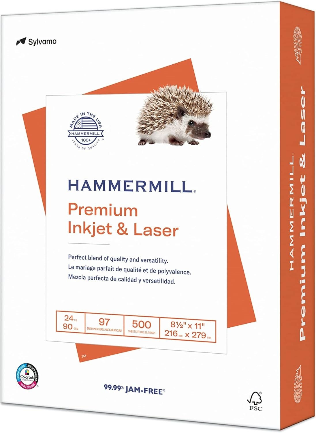 High-Quality 24 lb White Printer Paper – 8.5 x 11, 500 Sheets with 97 Brightness
