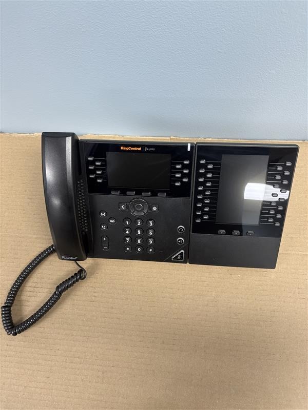 Poly VVX 450 IP Phone + VVX EM50 Expansion Module Business VoIP Telephone
