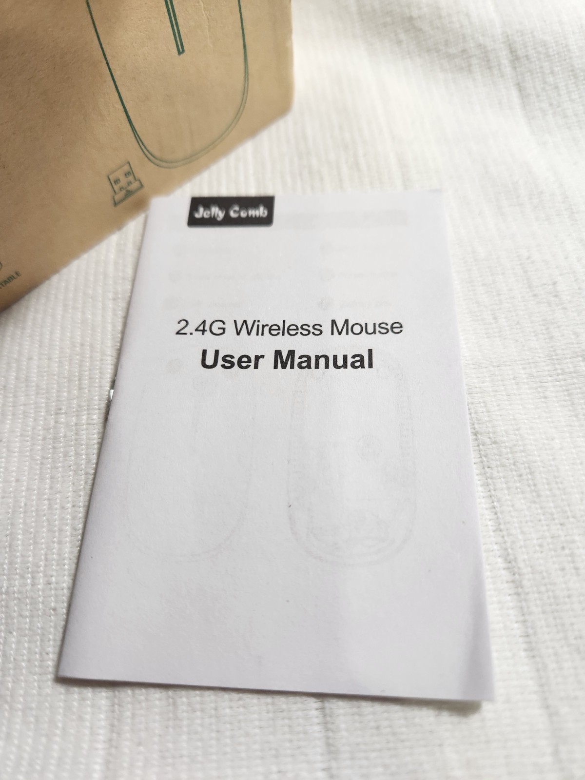 Jelly Comb MS001 2.4G Wireless Mouse Slim Silent Click Wine Red