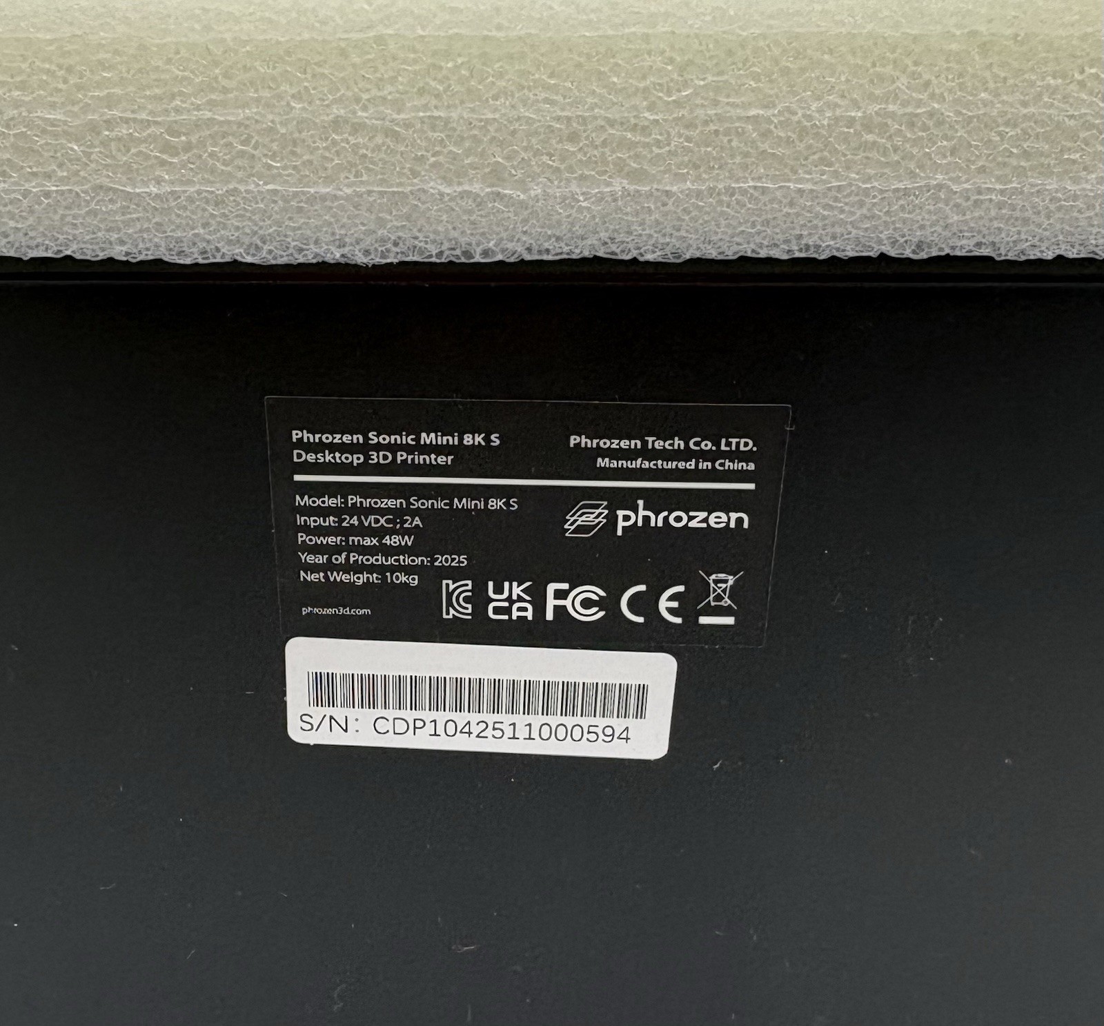 Phrozen Sonic Mini 8K S LCD Resin 3D Printer, 7.1″ Monochrome LCD, Tabletop 3D