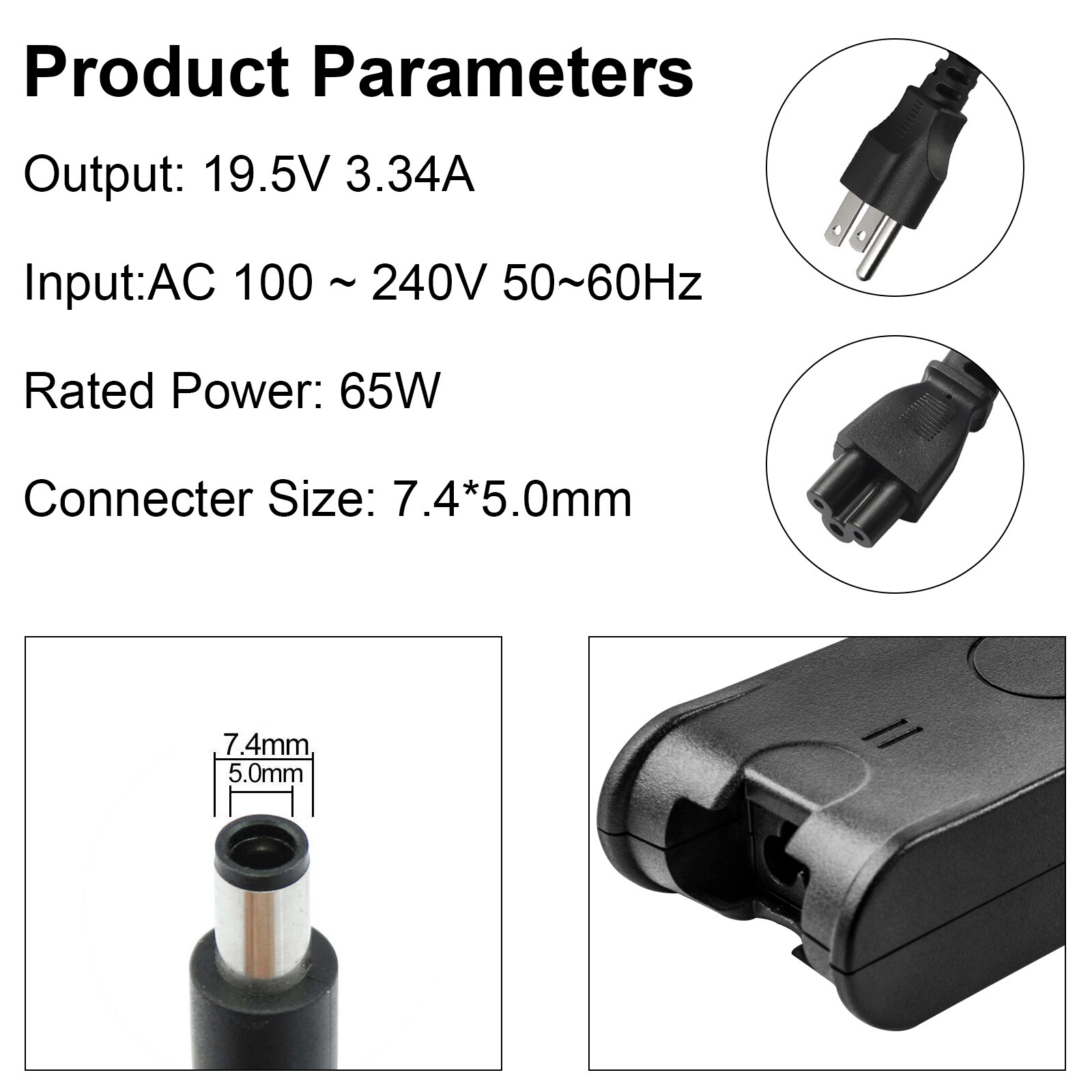 Laptop Charger Power Adapter For DELL Latitude E6400 E6500 E6410 E6510 PT434
