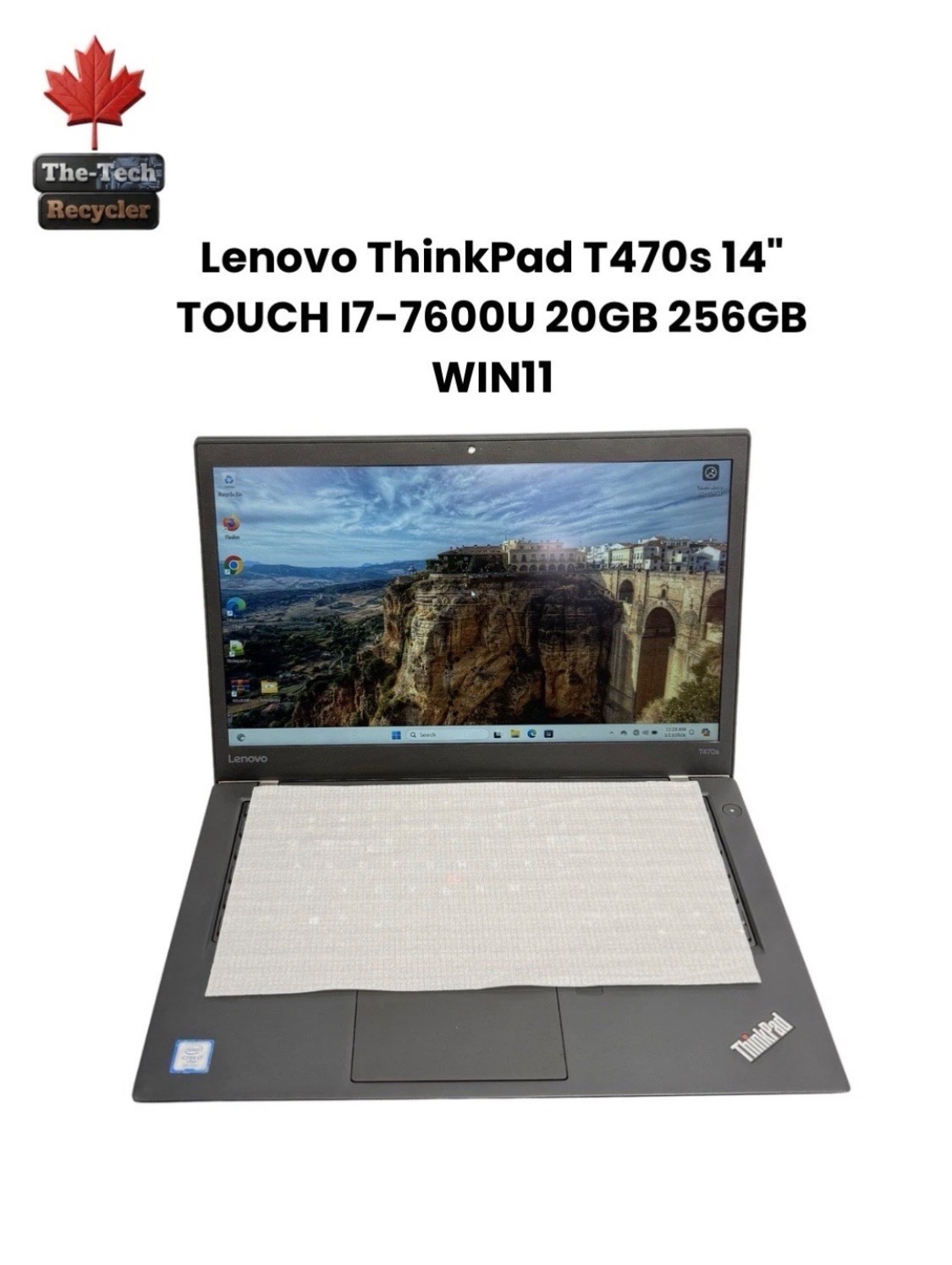 Lenovo ThinkPad T470s 14″ TOUCH I7-7600U 20GB 256GB WIN11