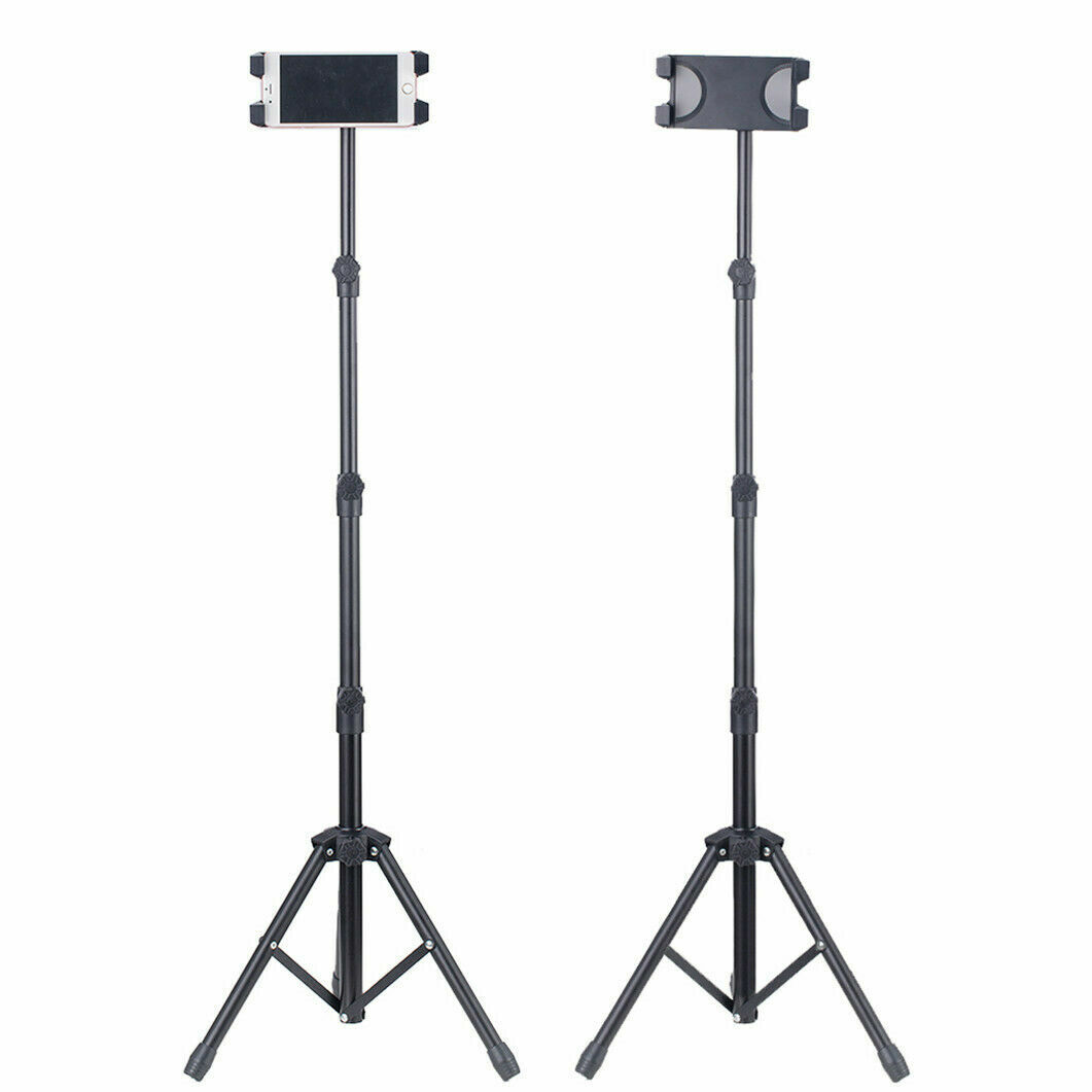 22-54″ Sturdy Tripod Floor Tablet Stand Cellphone Holder Fr 4.7-13″ Device W Bag