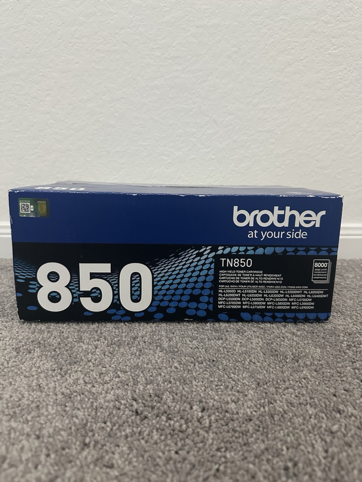 Brother TN-850 Black High Yield Toner Cartridge