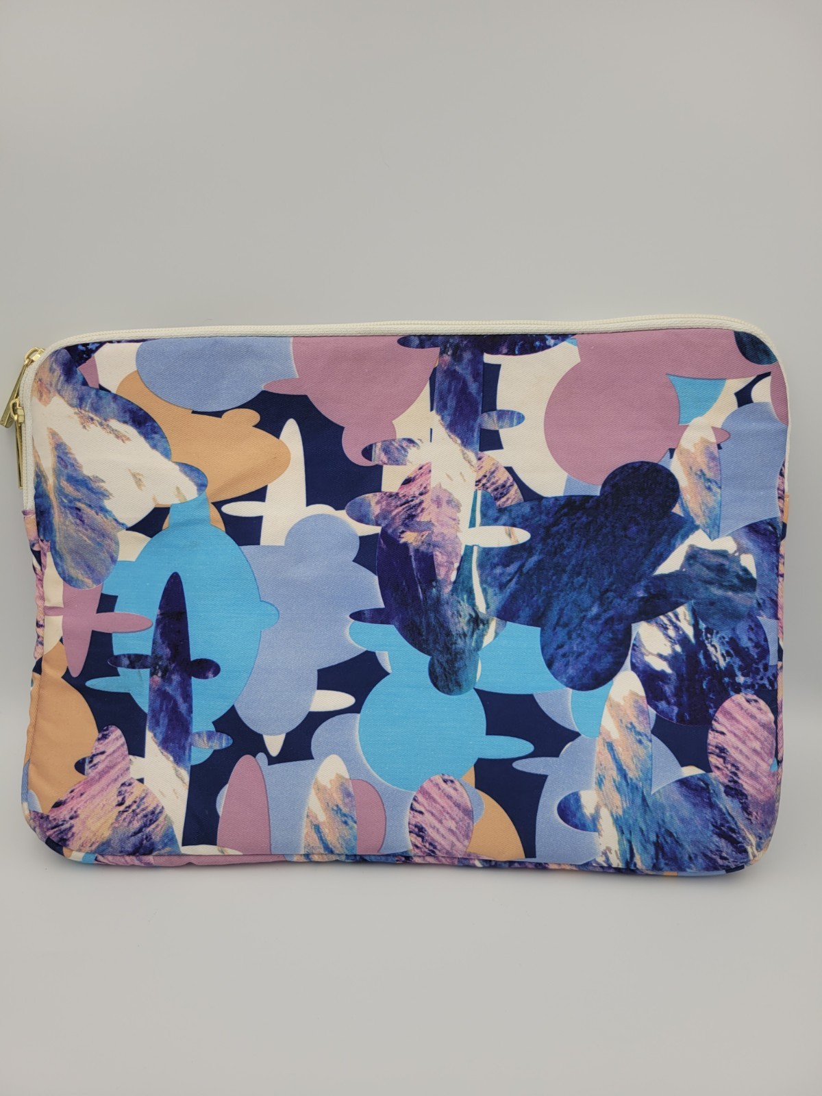 14 Inch Laptop Case Canvaslove Rose Pattern Water Resistant Double Pocket