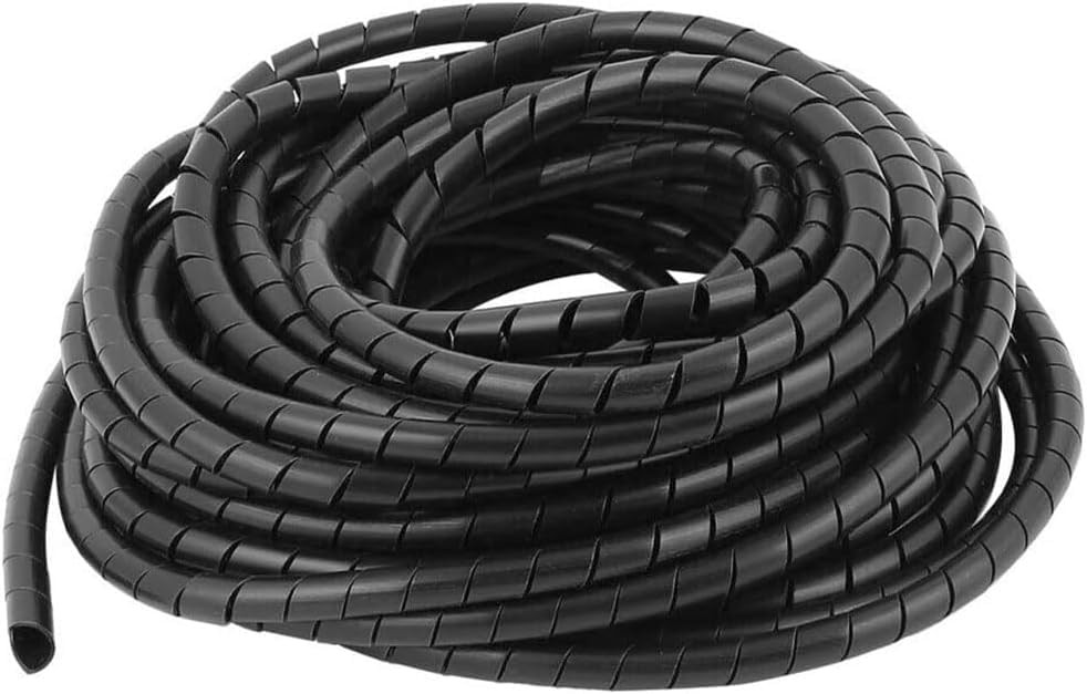 Spiral Cable Wrap Sleeve 1″(25mm) x 5 Ft Cord Organizer for Computer Wires, E…