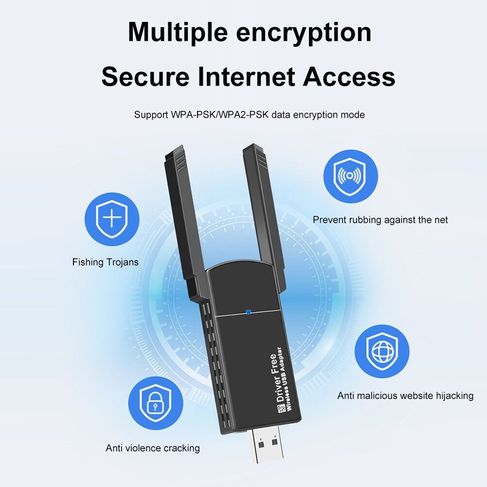 USB 3.0 Wireless WIFI Adapter 1300Mbps Long Range Dongle Dual Band Network lot