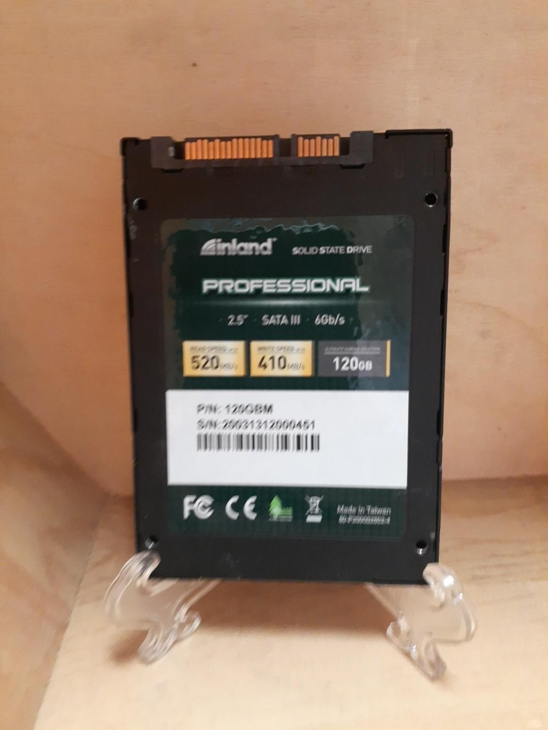 Inland 120GB 2.5″ SATA III SSD Professional Solid State Drive 520MB/s 6Gb/s