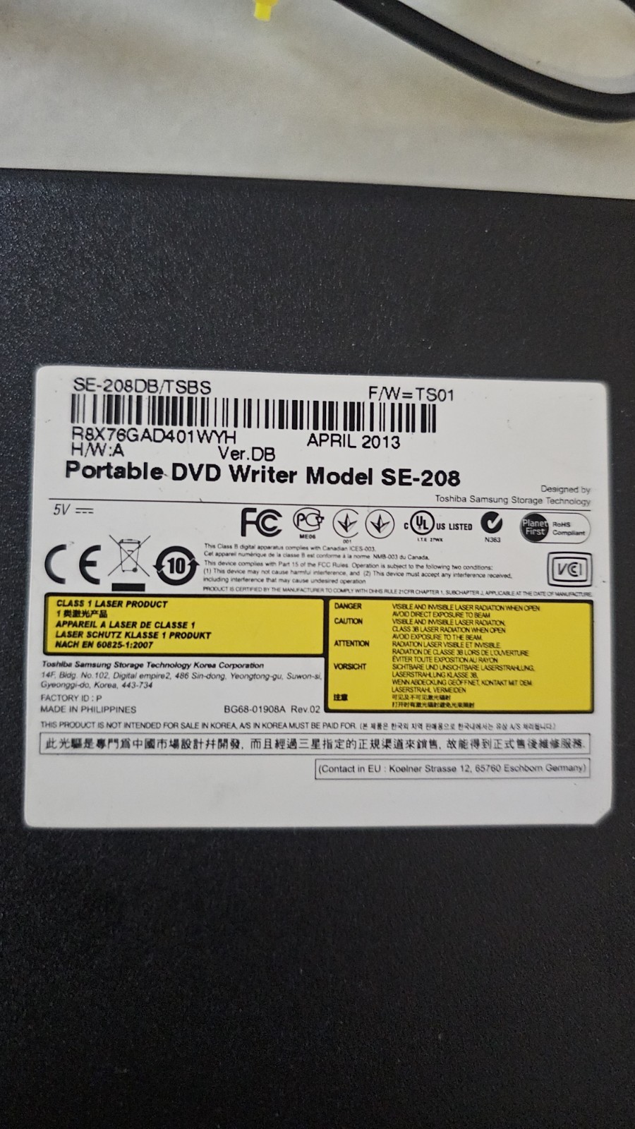 Samsung Dvd Writer