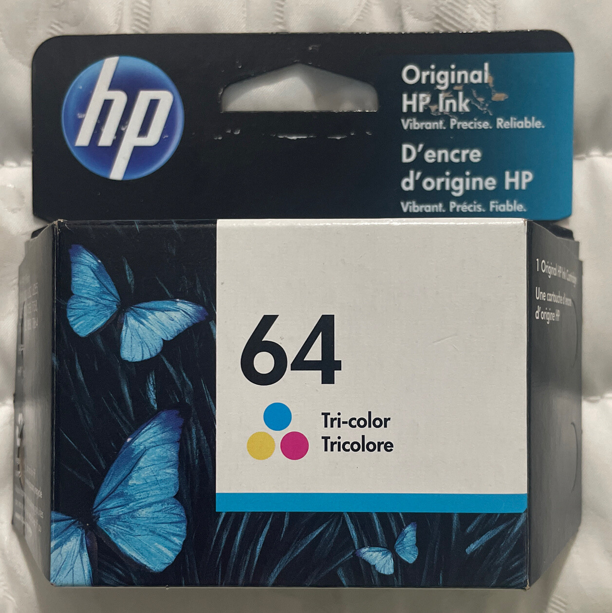 HP 64 Black Tricolor Ink Cartridge Set X4D92AN N9J89AN N9J90AN Exp 2025+ Sealed
