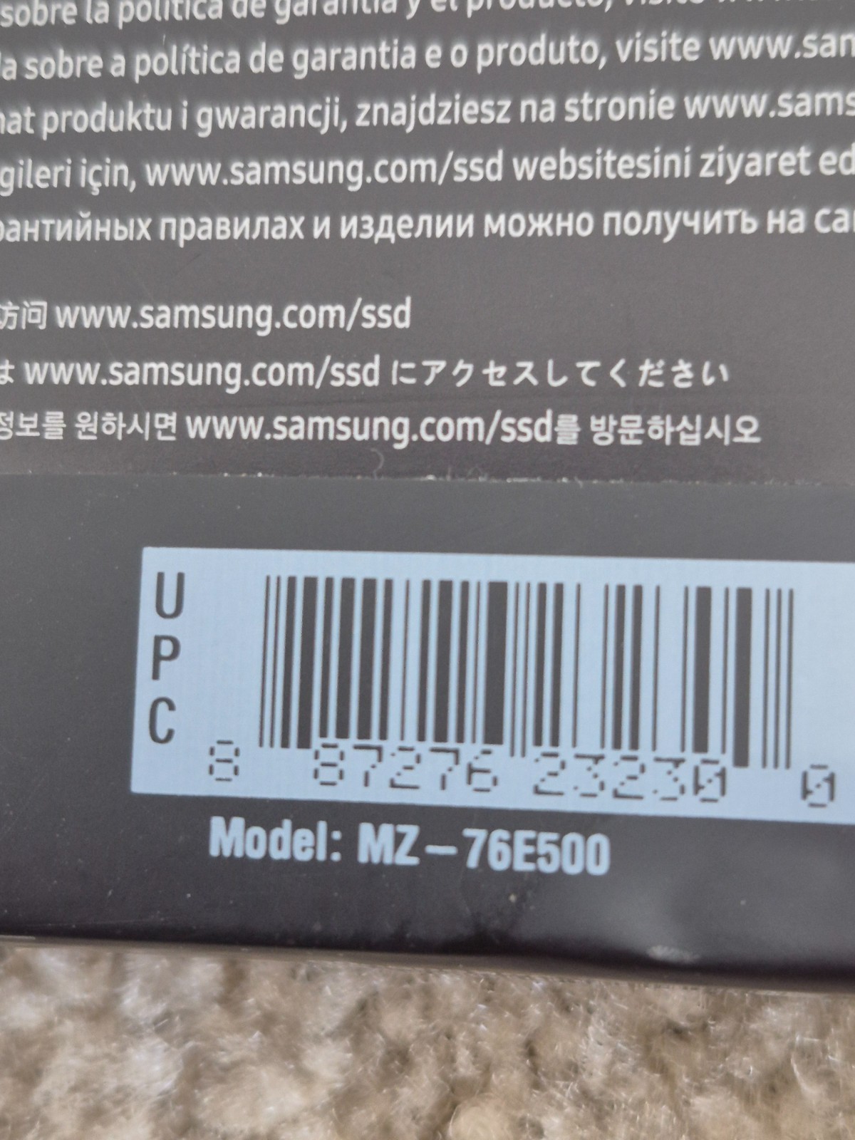 MZ76E500 hard drive Samsung Nand SSS Evo 8 500gb 2018 laptop parts