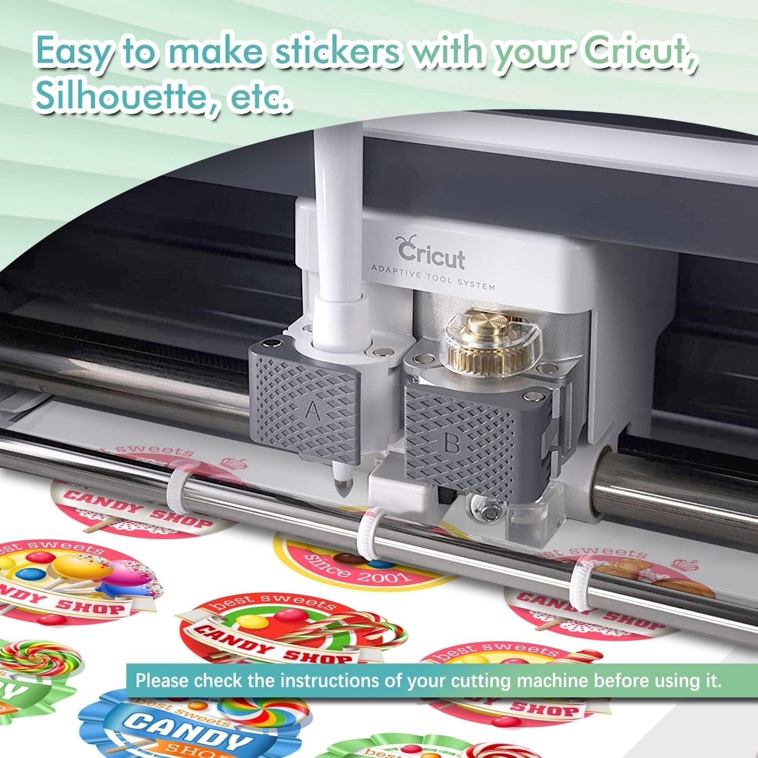 Koala Printable Vinyl Sticker Paper 4 Rolls 13″X32.8 FT Matte White Inkjet Print