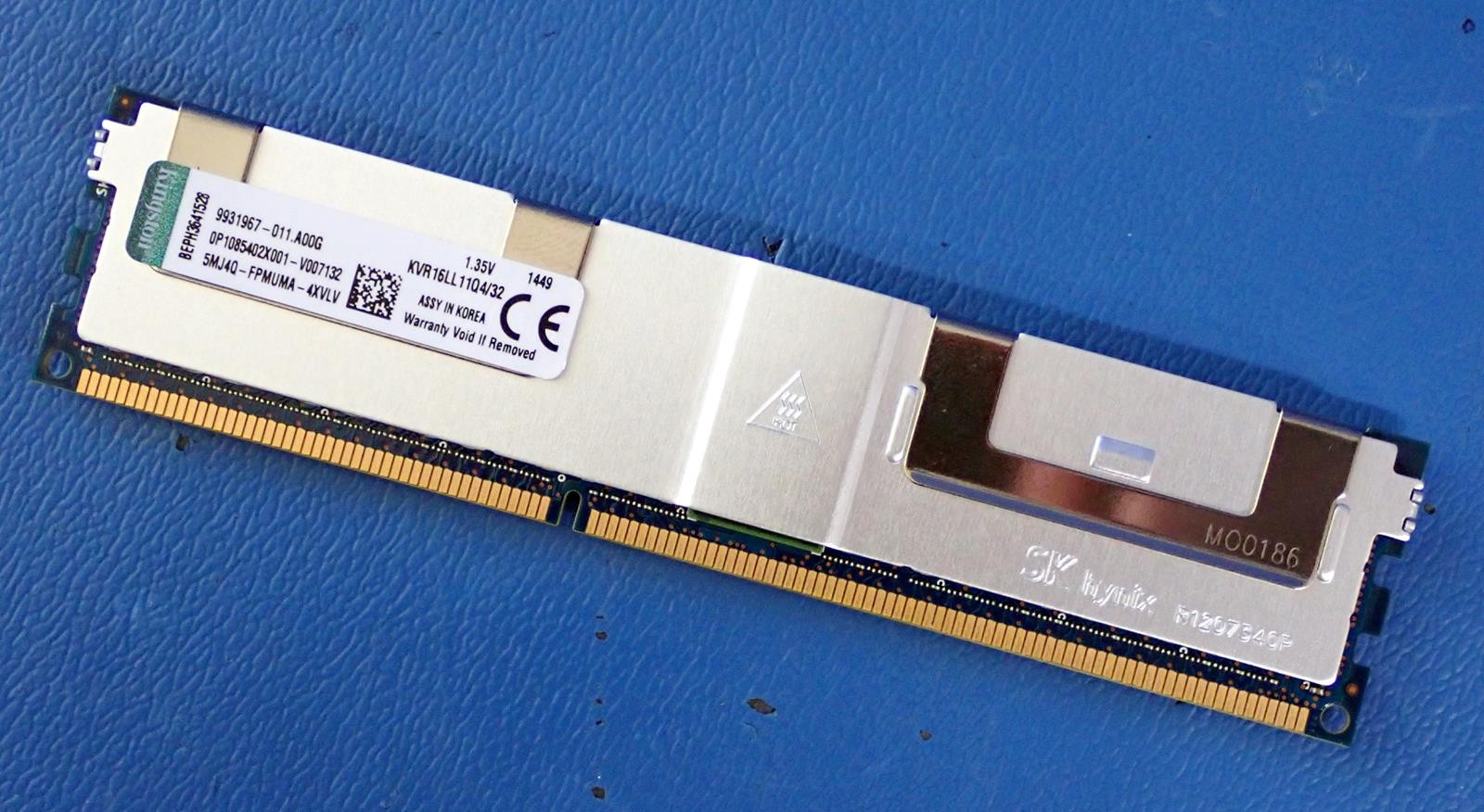 KINGSTON KVR16LL11Q/32 32GB PC3L-12800R LRDIMM Server RAM