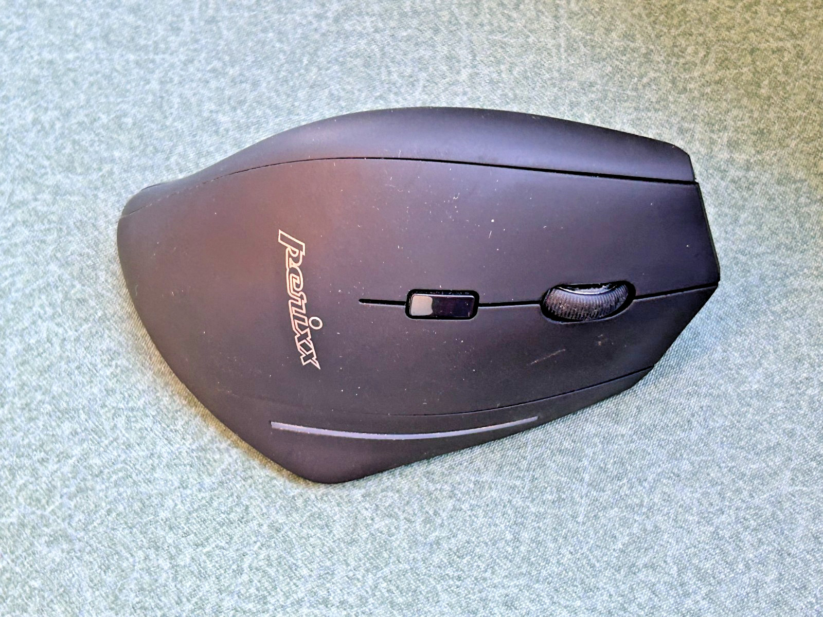 PERIMICE608II Wireless Vertical Mouse 800/1200/1600/2400 DPI Black USB