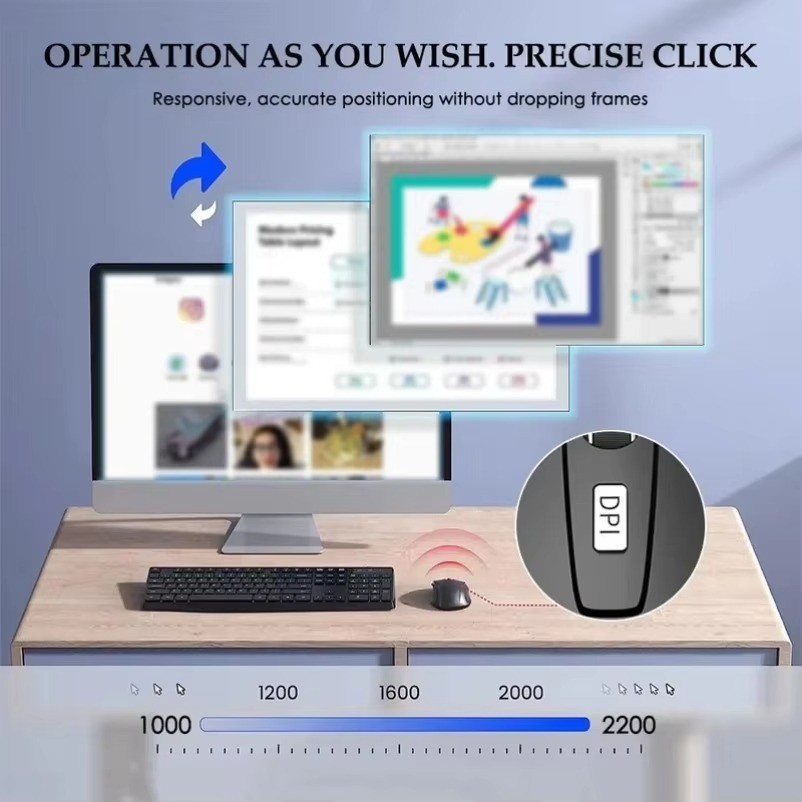 Wireless Optical Mouse Mice 2.4GHz USB Receiver For Laptop PC Computer DPI lot