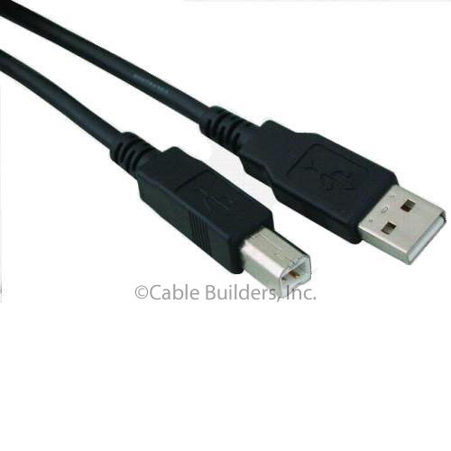 USB PRINTER CABLE 6FT 2.0 CORD TYPE A MALE to B MALE 6 FT A-B for EPSON HP DELL