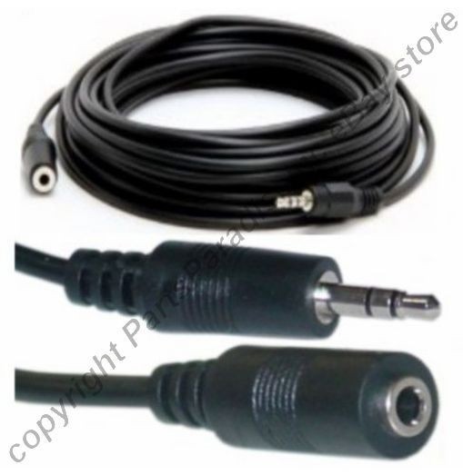 25ft long 3.5mm Stereo Male~Female Extension Audio/Headphone/ Cable/Cord US