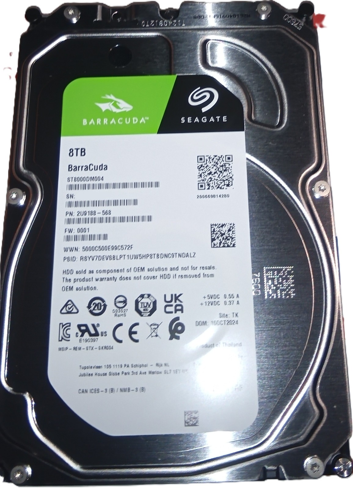 Seagate Barracuda 8TB (ST8000DM004)