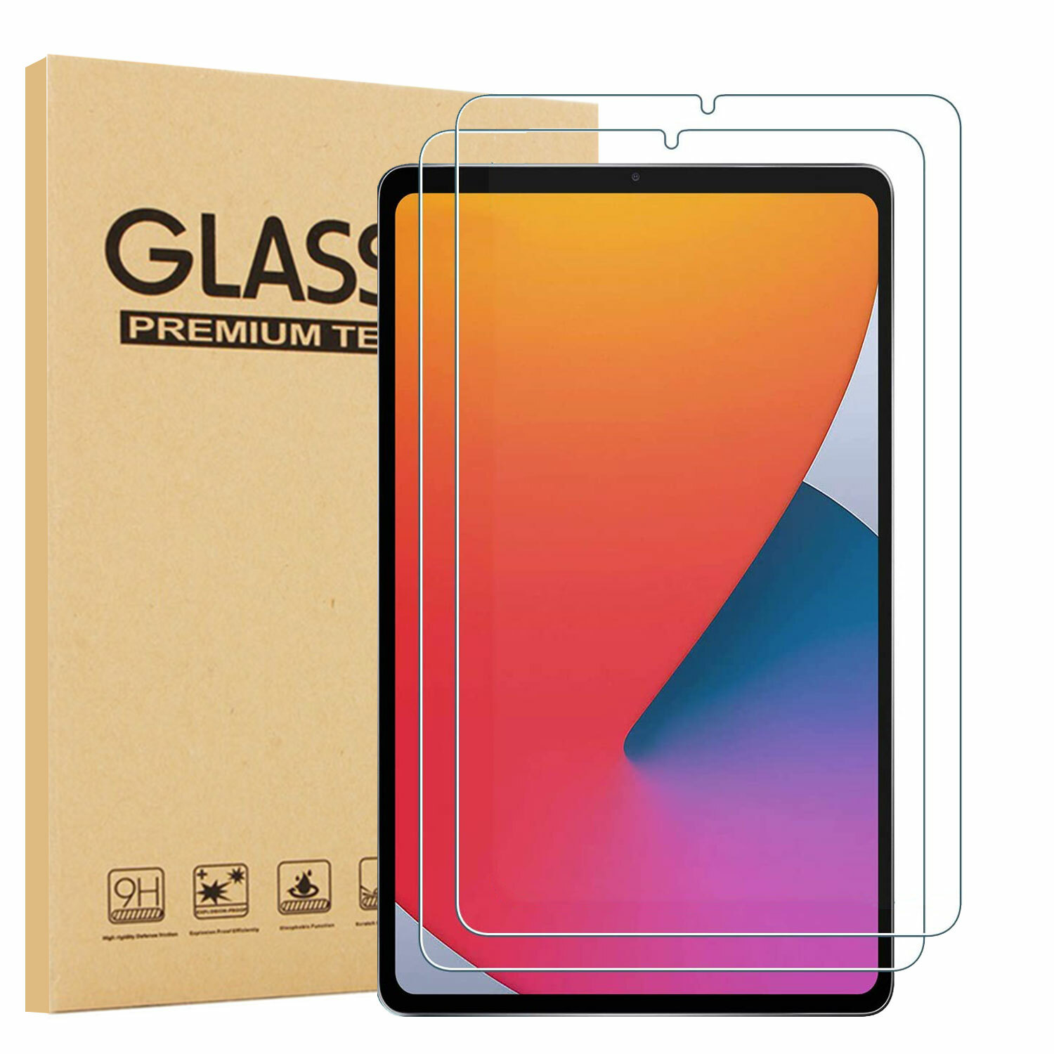 2 Pack For iPad mini 6 Tempered Glass Screen Protector 2021 iPad Mini 6 6th Gen