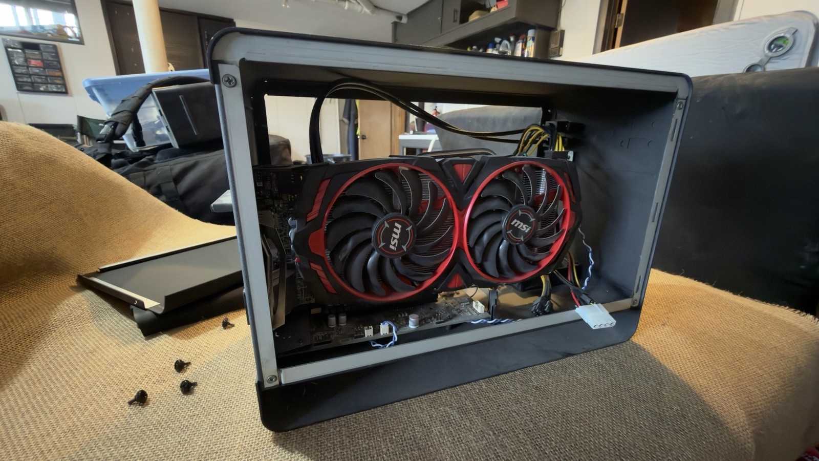 Power Color Egpu Enclosure with Msi Rx560 Graphics Card