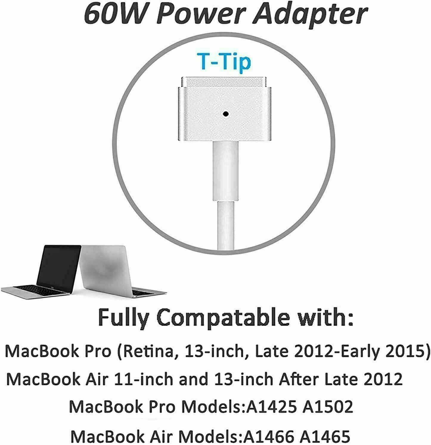 85W Power Adapter Charger for Apple Macbook Pro 13″ 15″ Retina 2012-2015 Mag 2