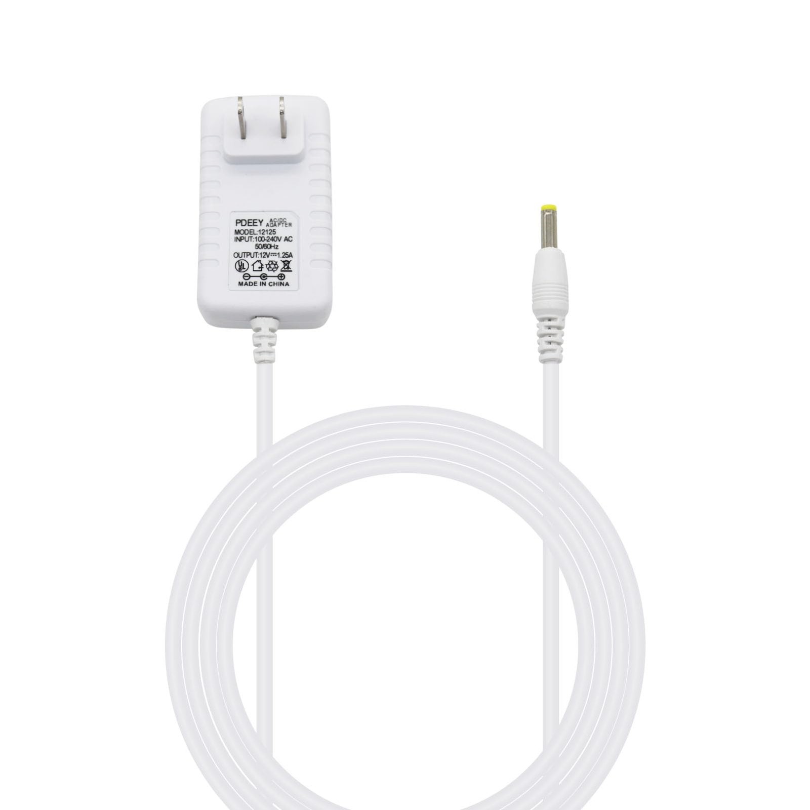 White Power Cord Replacement for Alexa Dot 3rd Gen, Dot 4th Gen, Dot 5th Gen 202
