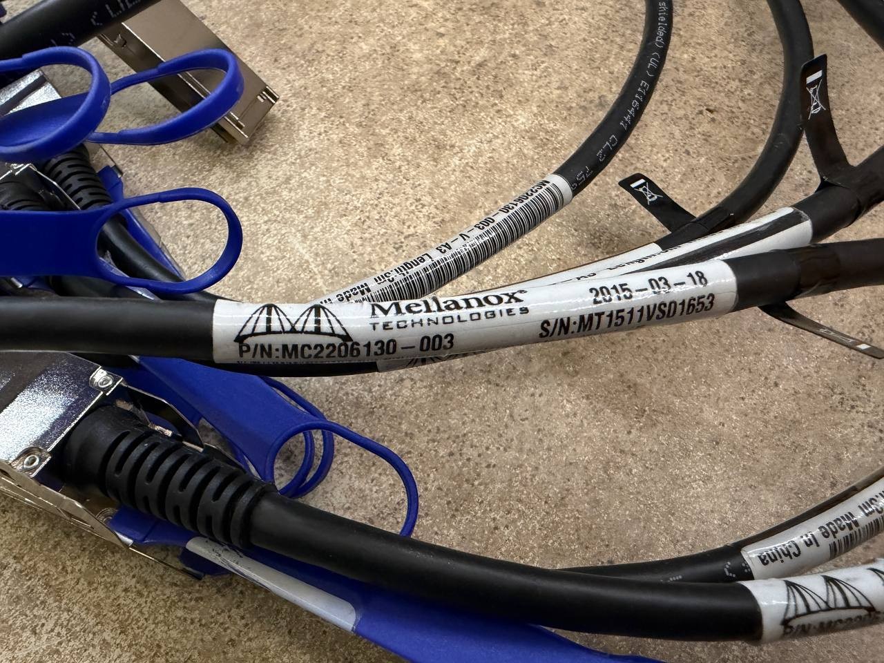 Lot of 24 Mellanox MC2206130-003 40Gb/s QSFP+ Cables