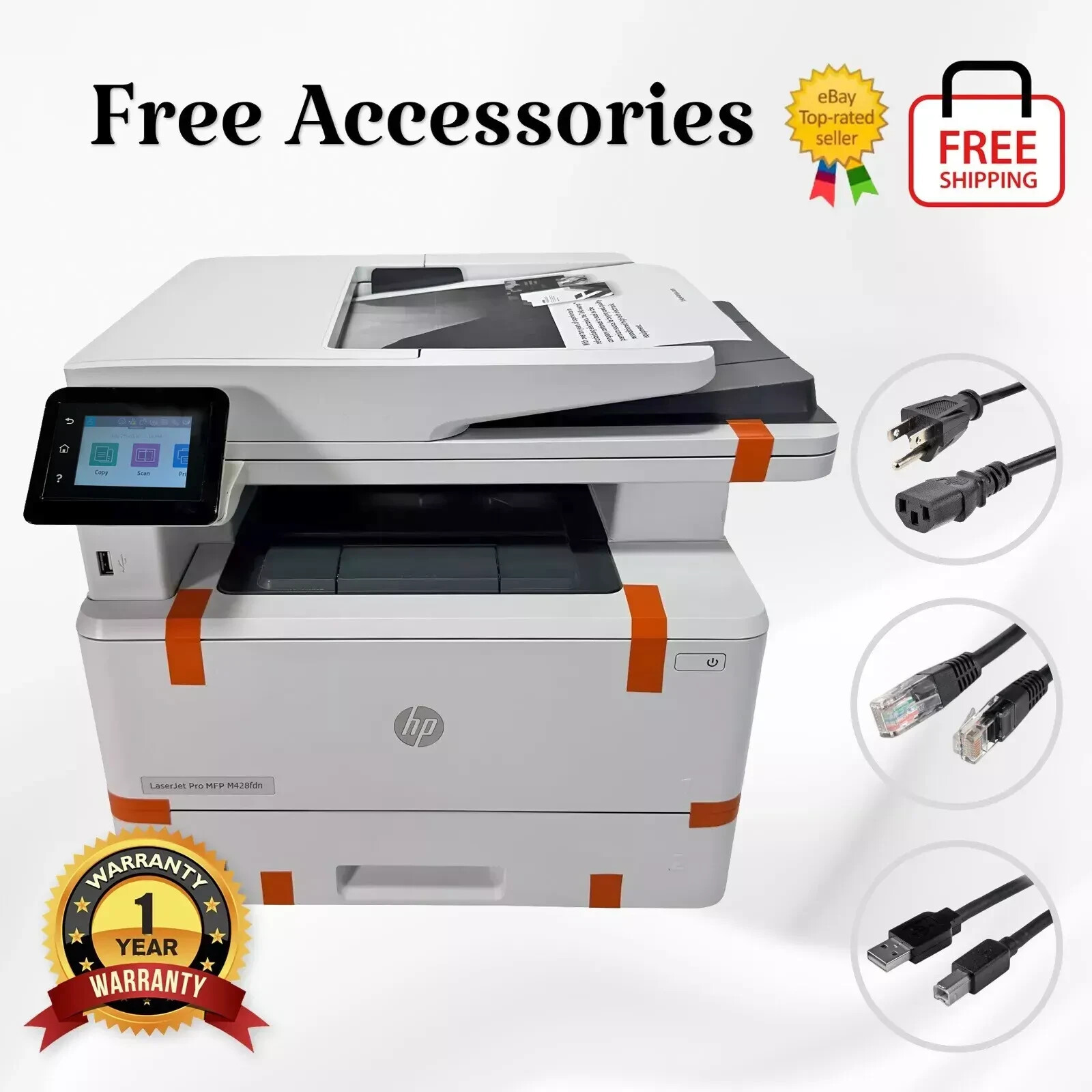 Professionally Serviced🥇HP LaserJet Pro MFP M428fdn All-In-One Printer🏆Grade A