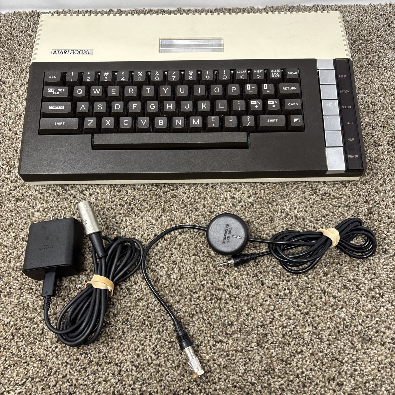 Vintage ATARI 800 XL 8-Bit Computer w/ Power Supply Tested & Works