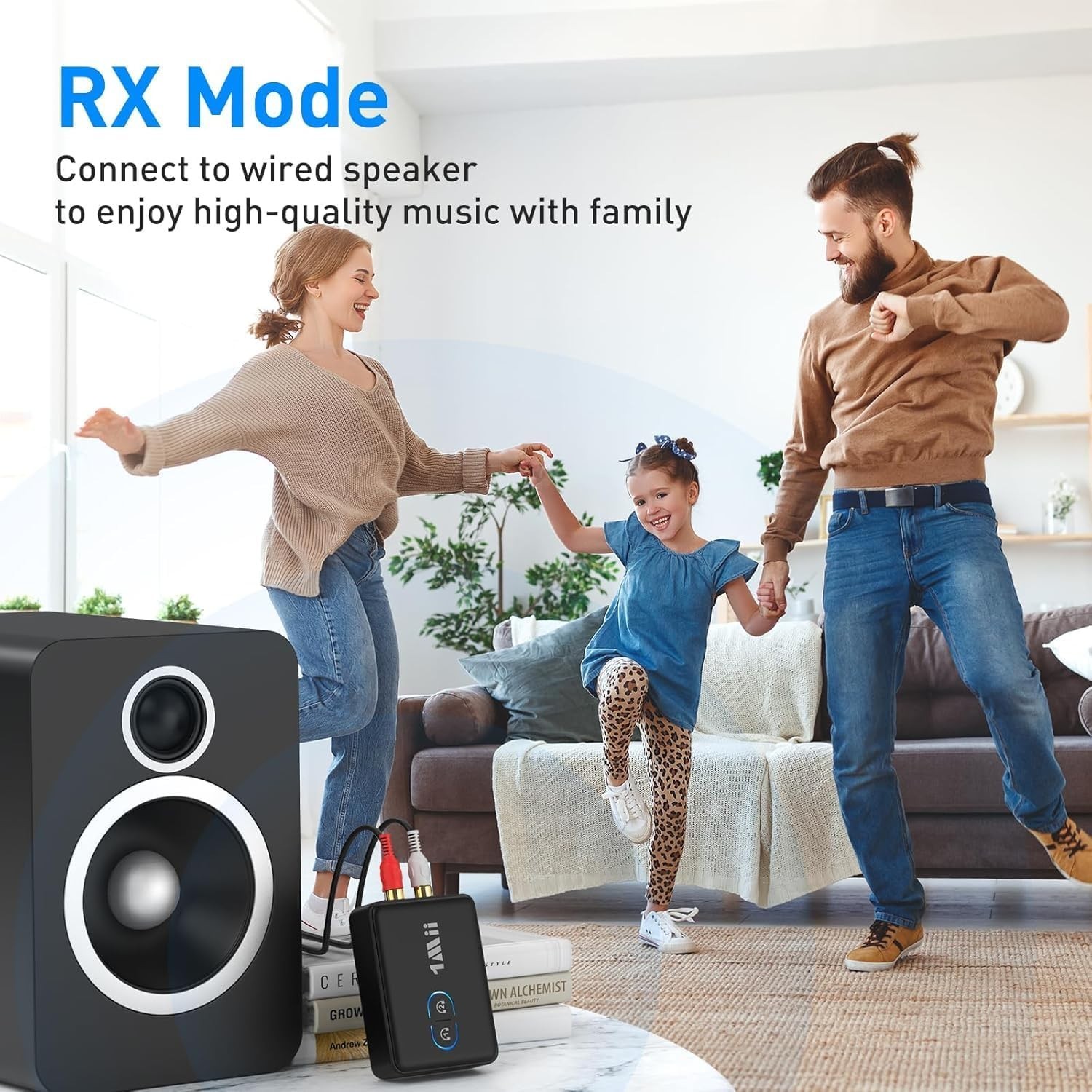 Versatile RCA Bluetooth Adapter: 2-in-1 Transmitter and Receiver for Home Audio