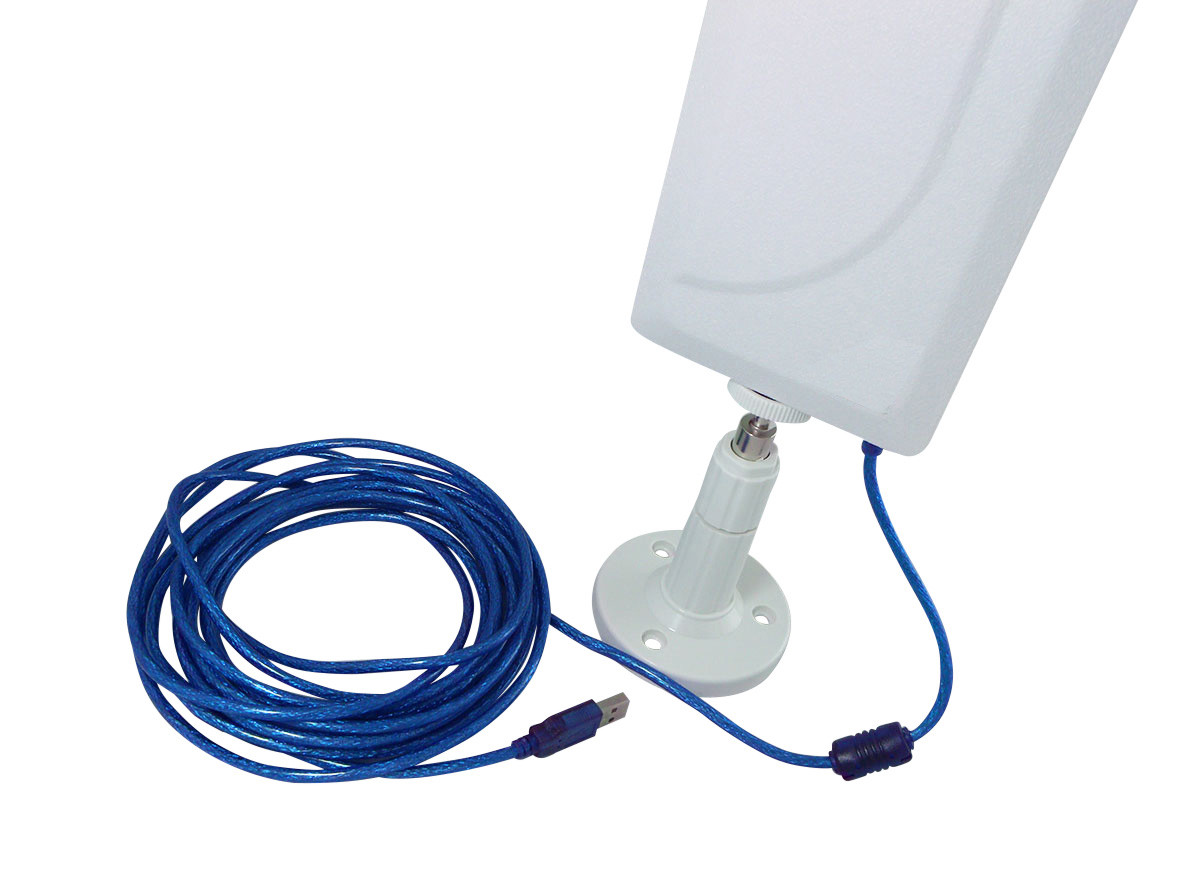 2000mW Indoor/Outdoor 2.4G Wi-Fi USB Adapter +10 dBi directional antenna RV/boat