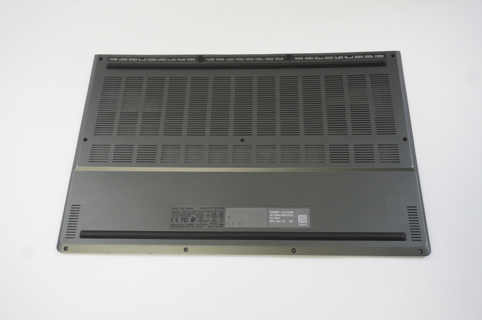13NR0IR5AM0111 Asus Bottom Base Cover Eclipse Gray GU605MY-G16.U94090