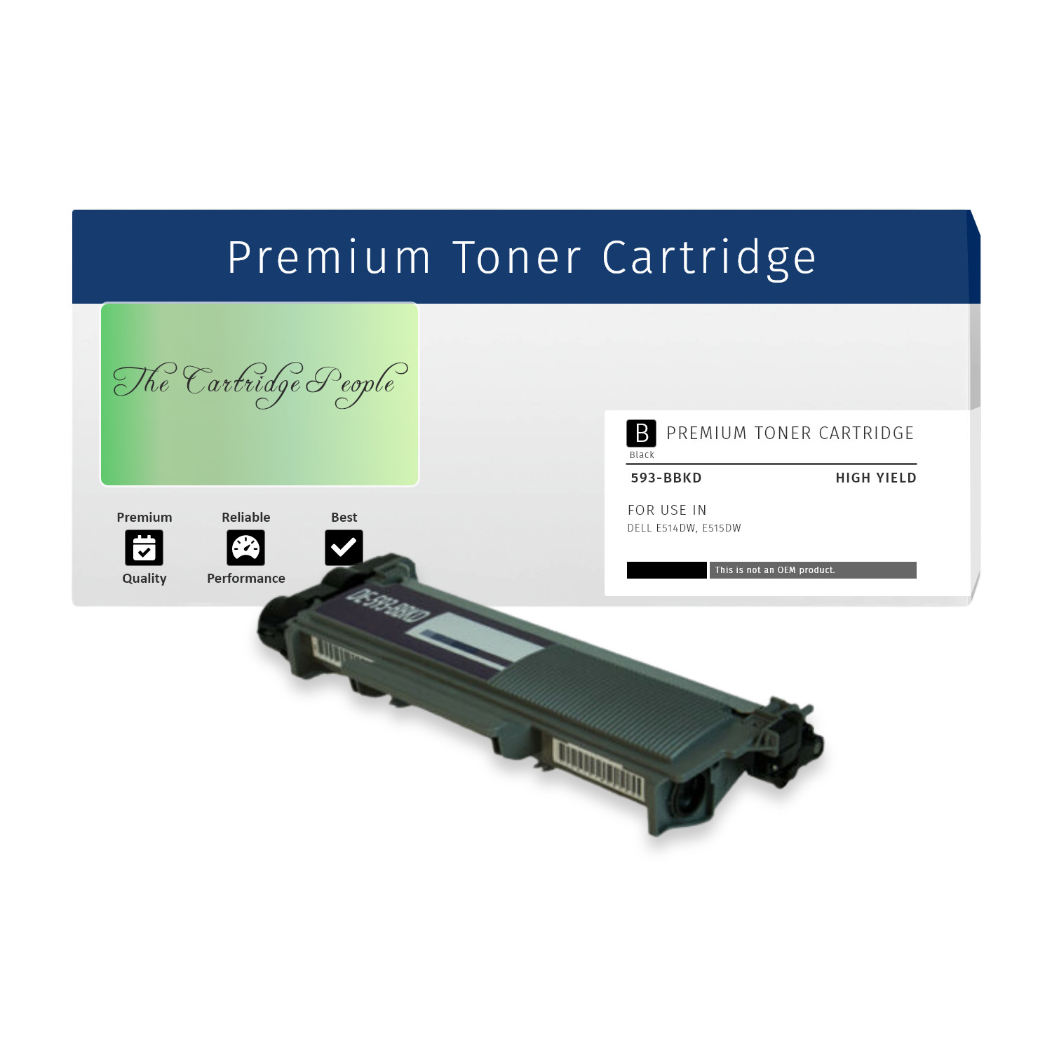 Compatible Dell E515 (593-BBKD) 2,600 Pages Black Tone, E310DW,E514DW, E515DN,