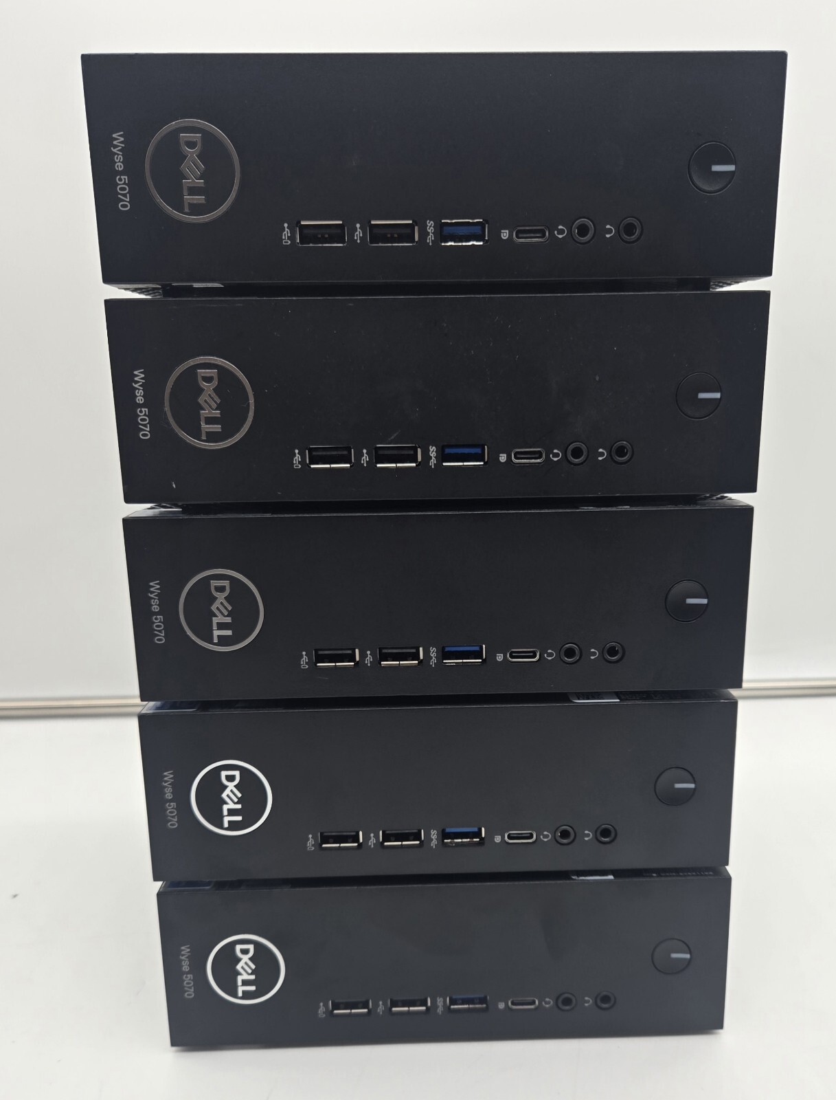 Lot of 5 Dell Wyse 5070 Extended Pentium J5005 128GB M.2 8GB DDR4 E9173-2GB W10
