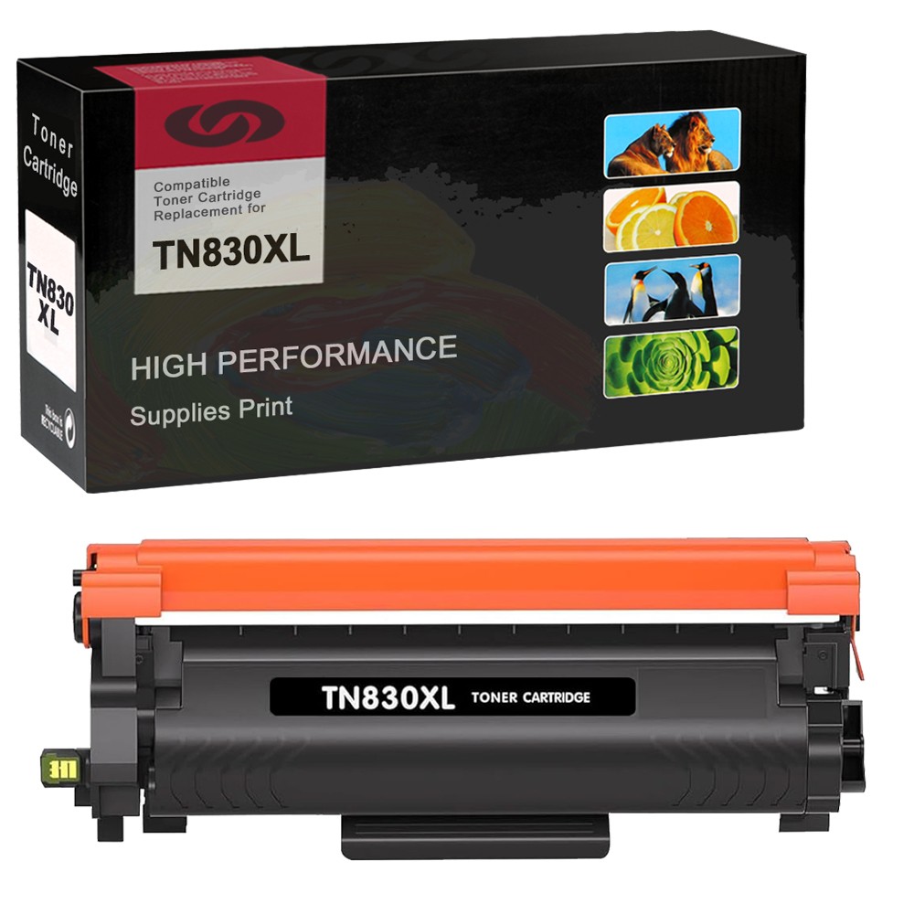 1-4PK TN830 XL Toner Compatible for Brother DCP-L2640DW HL-L2460DW MFC-L2820DW