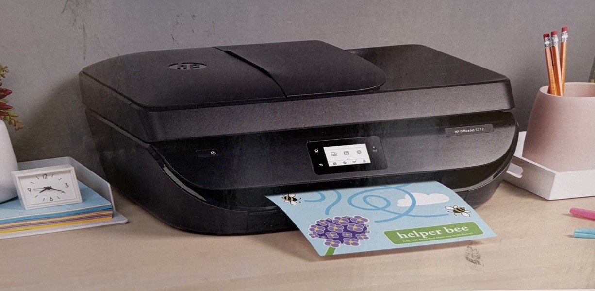 NEW HP Officejet 5212 All-In-One Inkjet Printer, Scan & Fax