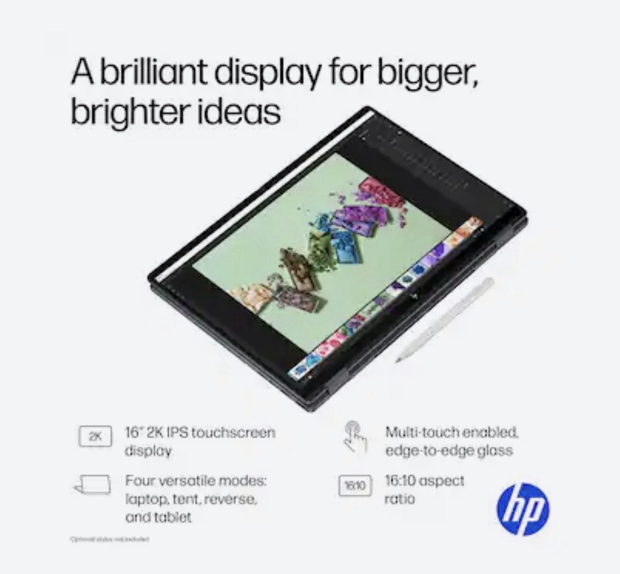 HP – OmniBook X Flip 2-in-1 – 16″ 2K Touchscreen Laptop