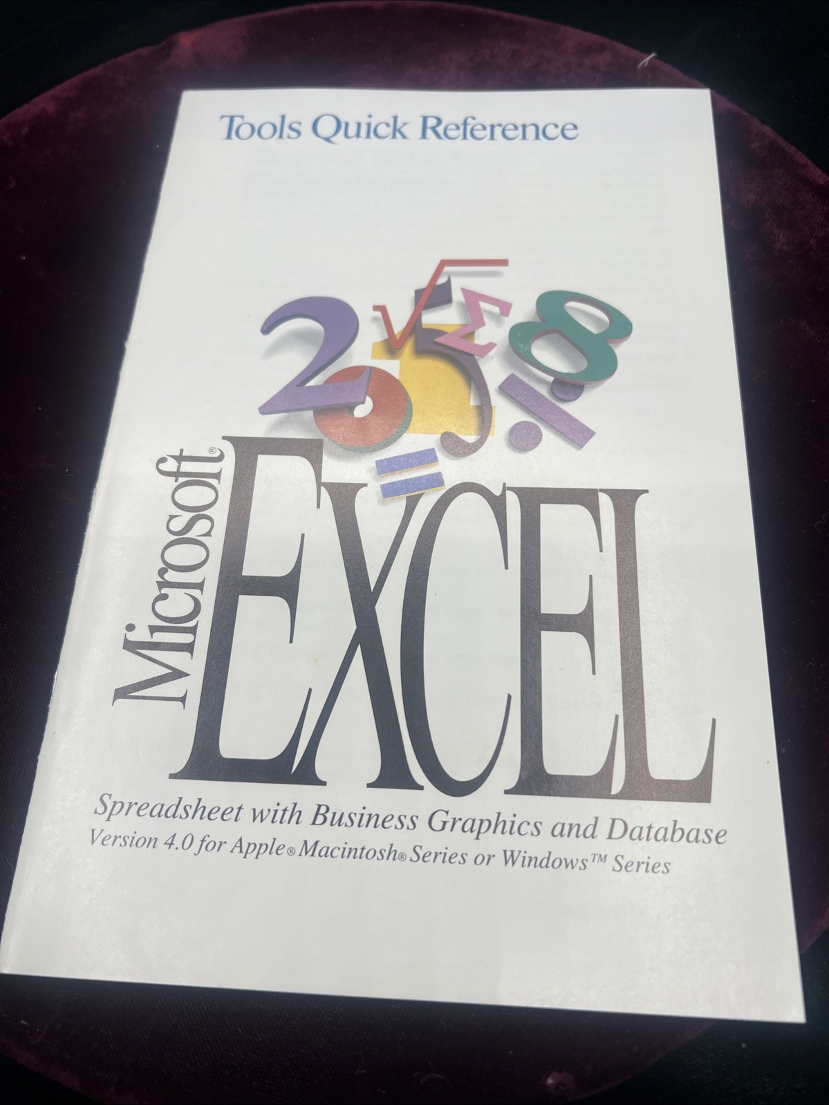 Vtg Microsoft Excel 4.0 Windows Box Set PROMO SAMPLE 1992 3.5″ & 5.25″ Disks