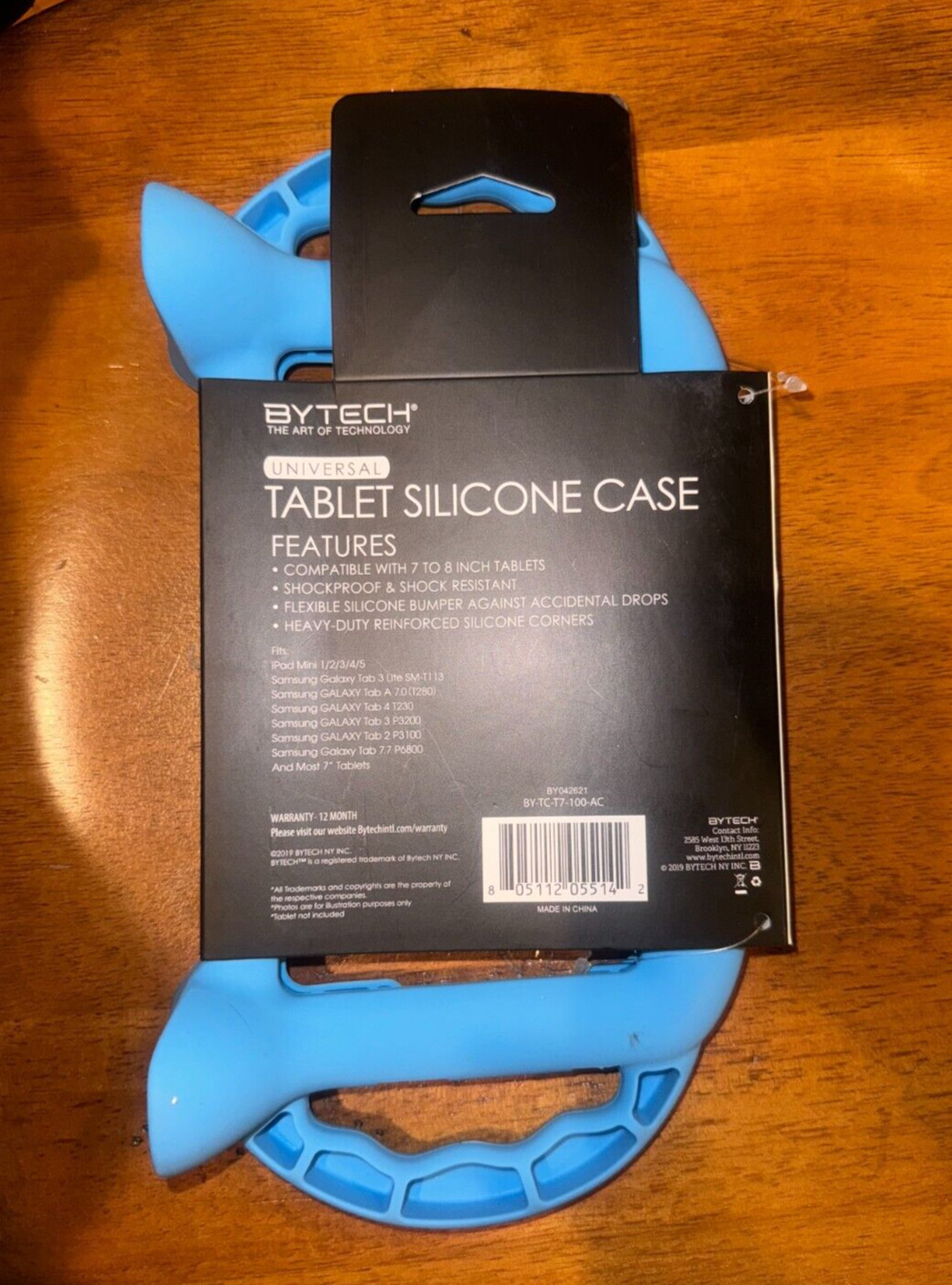 Bytech Universal Tablet Silicone Case-New-Shock Resistant-Blue-7-8” tablets