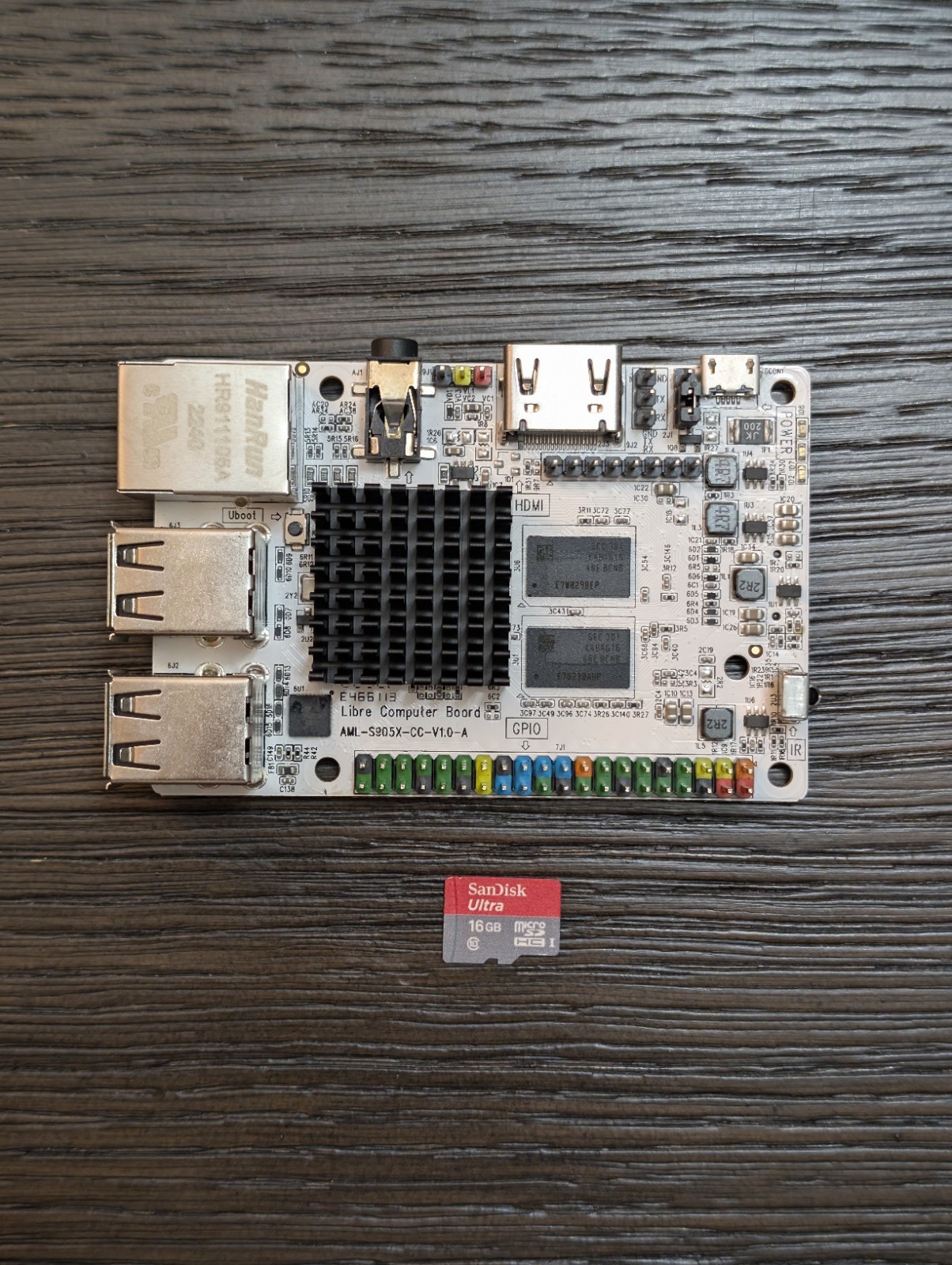 Libre Computer S905X-CC (Le Potato) 2GB Mini Computer, Aluminum Case, 16GB SD