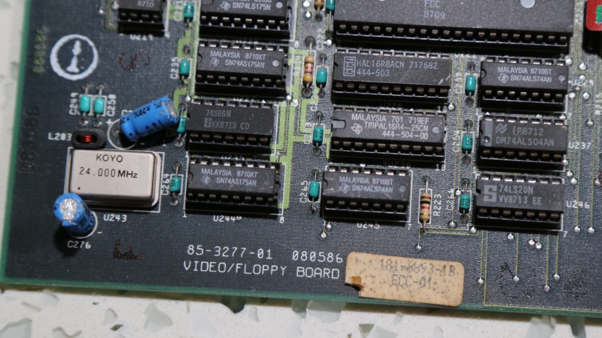 ZENITH DATA SYSTEMS 8088 CPU/MEMORY & CGA or EGA VIDEO/FLOPPY boards 8-BIT ISA.
