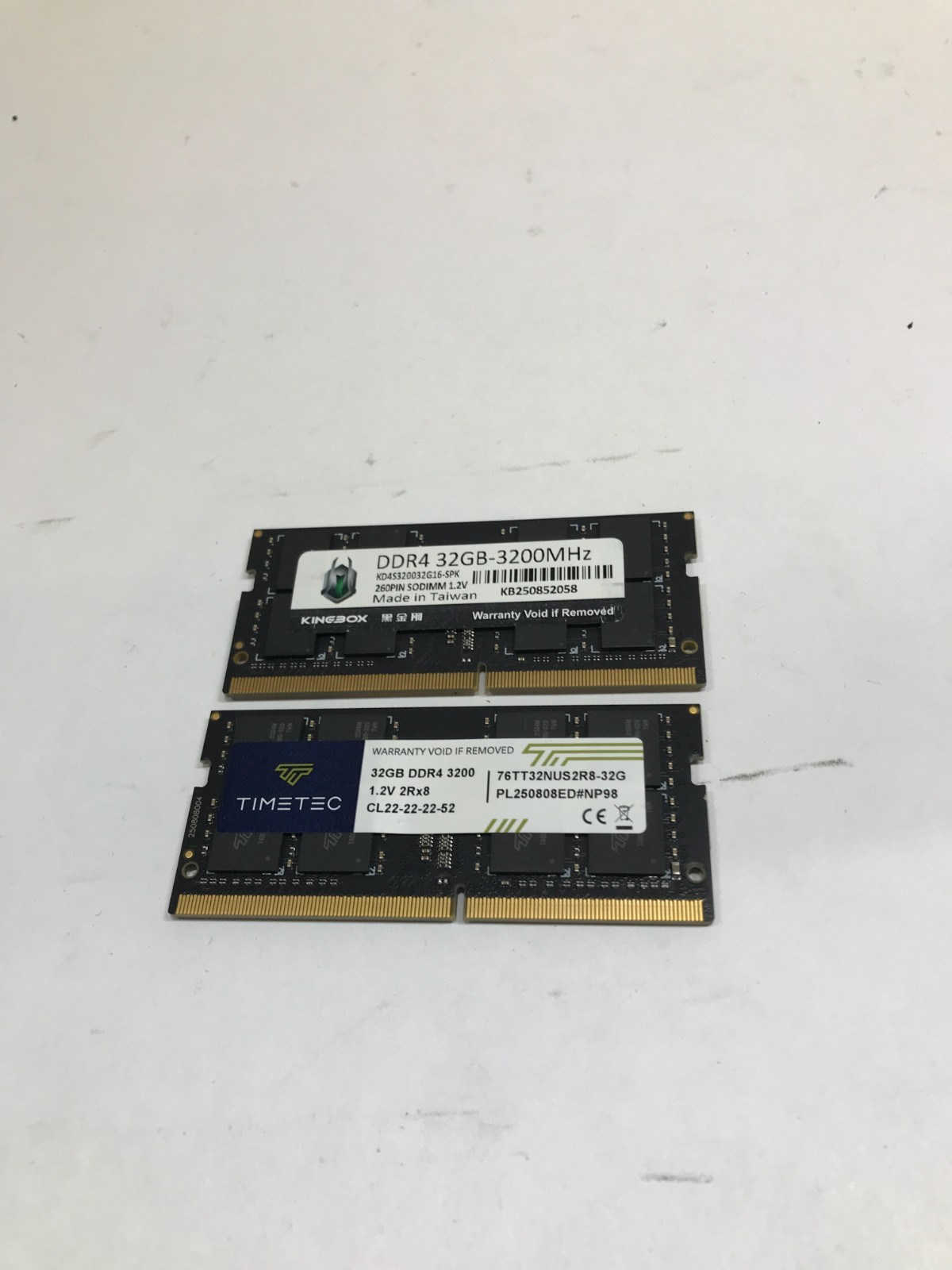 64GB Kit 2X32 DDR4 SODIMM Laptop RAM Mixed Models PC43200 Tested Workin G2U