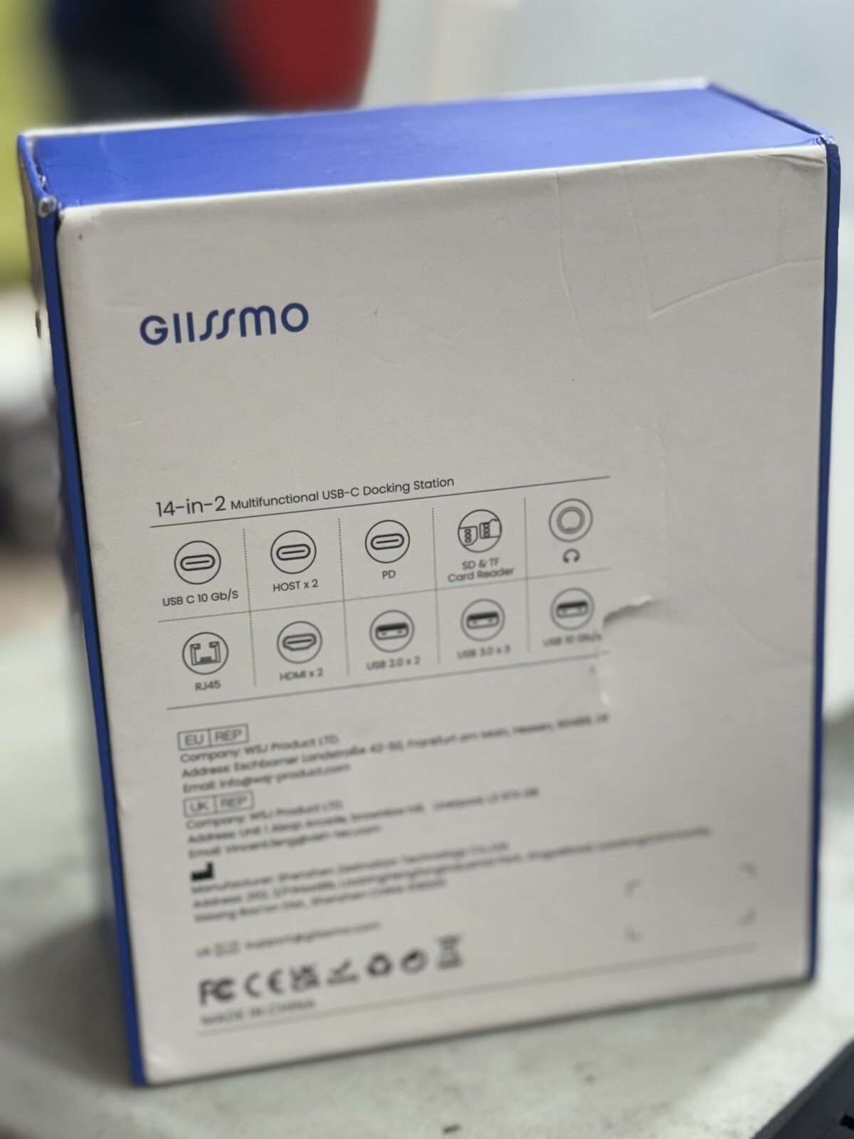 GIISSMO 5E01 MacBook Pro Docking Station, 14-in-2 MULTIFUNCTION USBc-Sealed New
