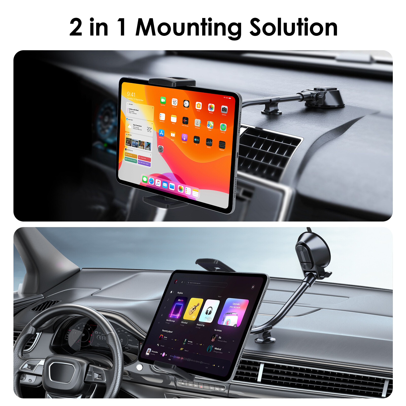 360° Magnetic Speaker Docks Adjustable Tilting Stand for Amazon Echo Show 5/8